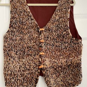 Animal print vest